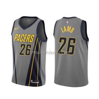 Maillot Indiana Pacers Jeremy Lamb Ville 2019-20 Gris