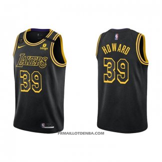 Maillot Los Angeles Lakers Dwight Howard NO 39 Mamba 2021-22 Noir